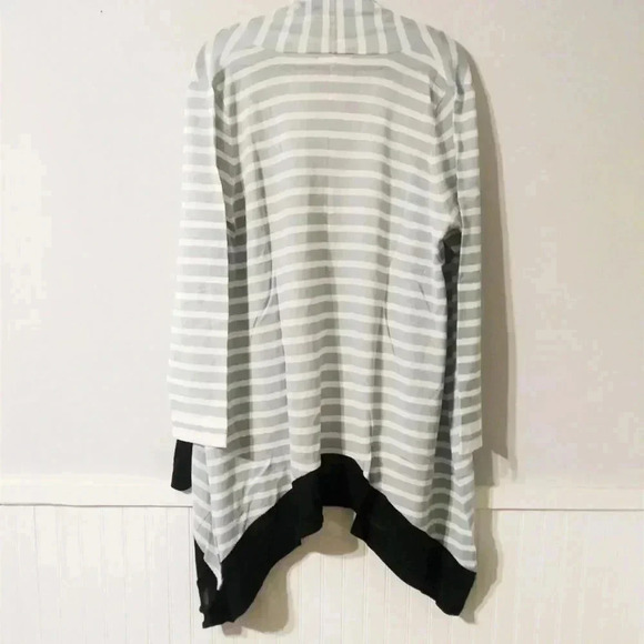 NWOT Woman Within Open Striped Cardigan 1X - Picture 5 of 6